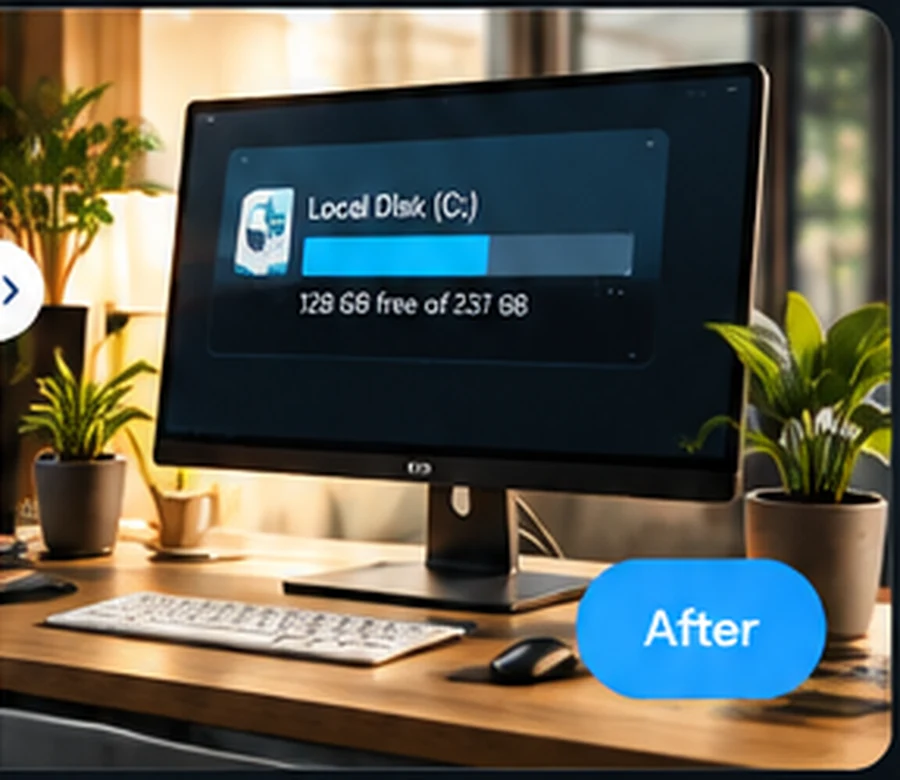 Clean desktop concept